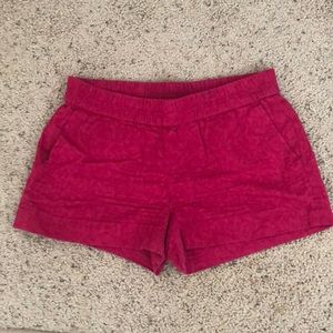 Jcrew magenta shorts size 6. Elastic waist.
